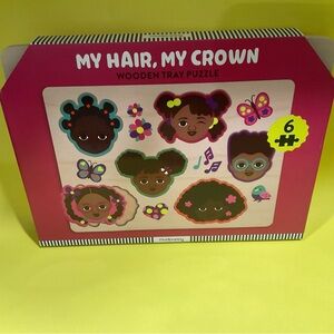 Brand New Mudpuppy; Tabitha Brown My Hair, My Crown Wooden Tray Puzzle (Jigsaw)